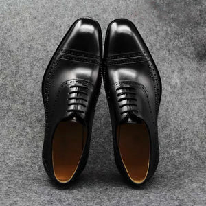 Luxury new fashion handmade leather men's Oxford dress shoes casual shoes