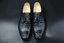 Load image into Gallery viewer, Crocodile leather thin belt small round head business men&#39;s shoes customized derby shoes