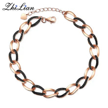 Load image into Gallery viewer, Punk Chain Bracelet Jewelry Rose Gold Jewelry Silver 925 Men Charm Waist Chain Belt