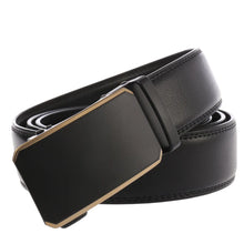 Load image into Gallery viewer, Automatic Buckle Ratchet Men Cowhide Leather Belt