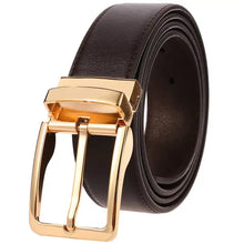 Load image into Gallery viewer, Zinc alloy Pin Buckle Genuine Leather Belt for Men