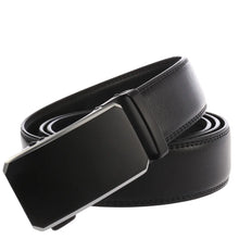 Load image into Gallery viewer, Automatic Buckle Ratchet Men Cowhide Leather Belt