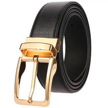 Load image into Gallery viewer, Zinc alloy Pin Buckle Genuine Leather Belt for Men