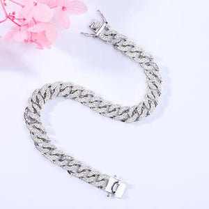 2022 Custom 925 Sterling silver Chain Link Curb Bracelet For Men Gift jewelry