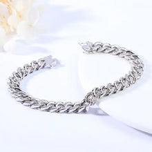 Load image into Gallery viewer, Luxury 925 Sterling Silver Jewelry Chain Link Bracelets Men Curb Bracelet.txt