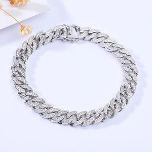 2022 Custom 925 Sterling silver Chain Link Curb Bracelet For Men Gift jewelry