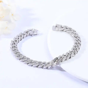 2022 Custom 925 Sterling silver Chain Link Curb Bracelet For Men Gift jewelry