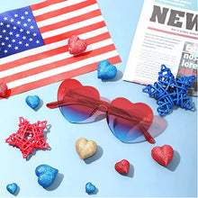 Load image into Gallery viewer, GD Heart Shape Sunglasses Rimless Transparent Heart Glasses Colorful Party Favors