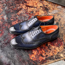 Load image into Gallery viewer, Carved high-end customized leather shoes business suit men